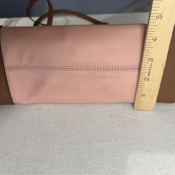 Michael Kors Pink and Brown Tote Bag with Leather Accents - Picture 12 of 15